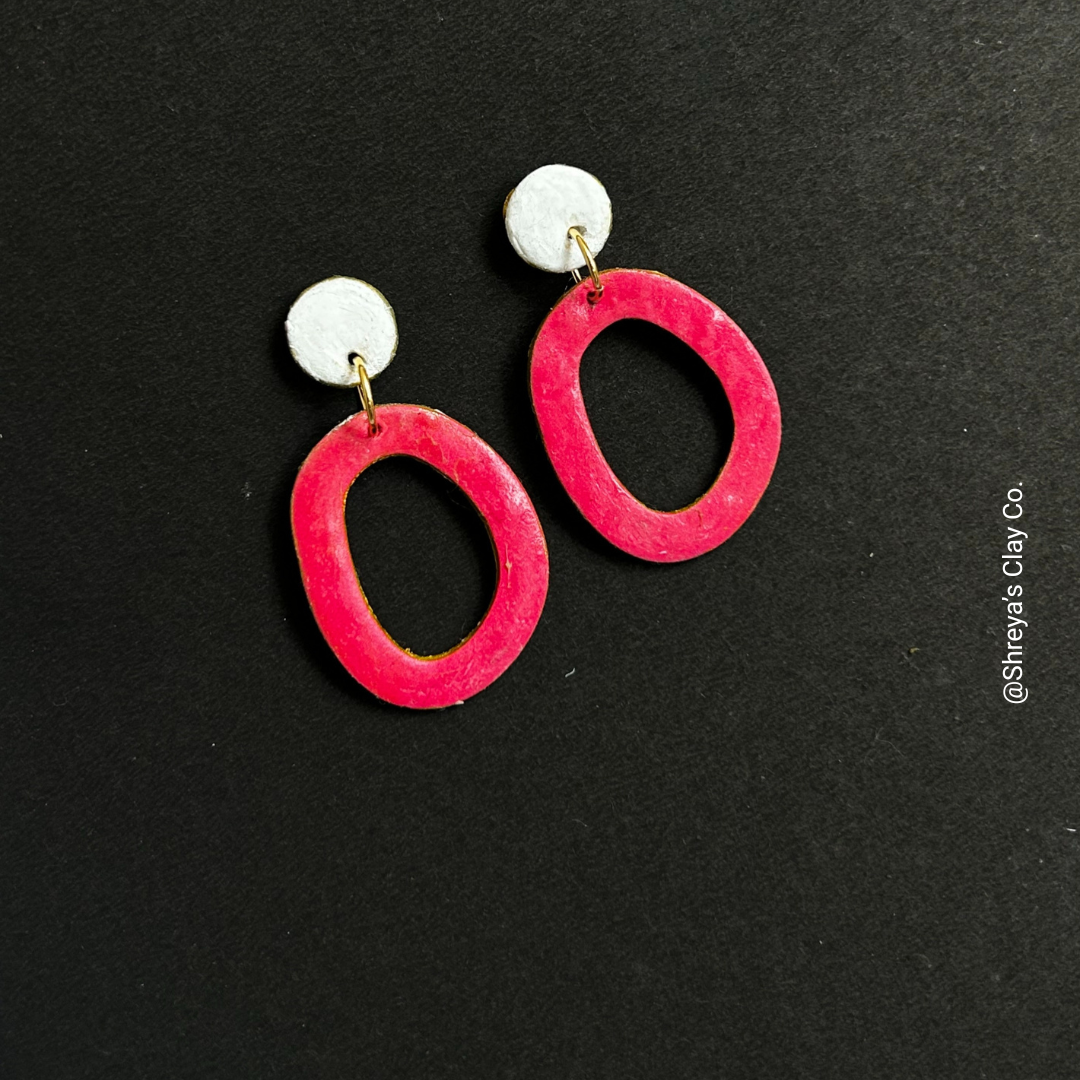 handcrafted magenta halo drops handcrafted magenta halo drops