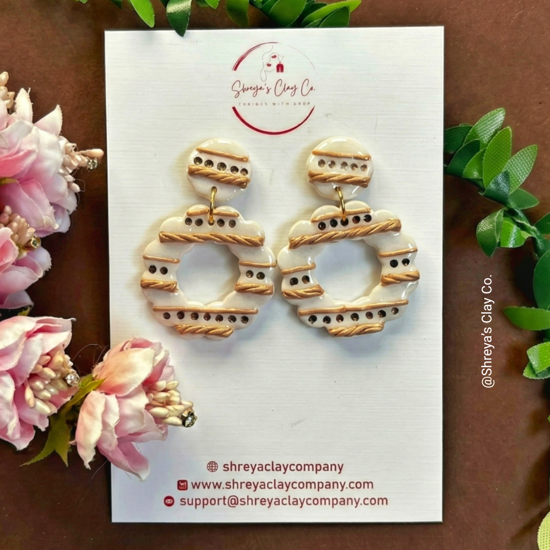 handcrafted the beige bohemian earrings handcrafted the beige bohemian earrings