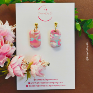 handcrafted horizon layered earrings